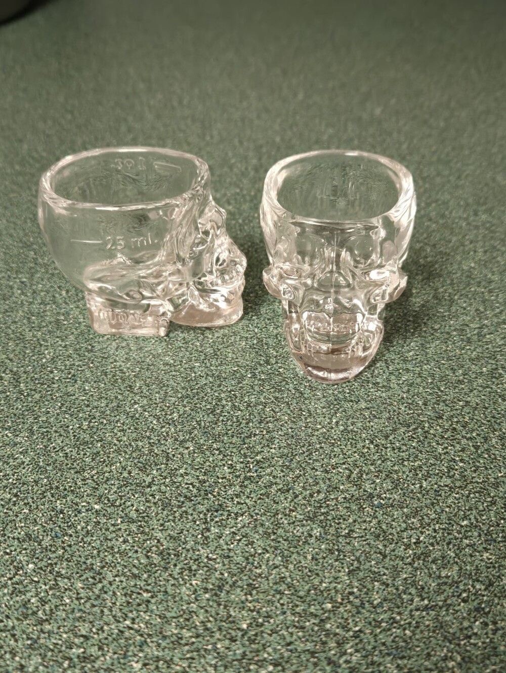 Crystal Head Vodka shot glass set of 2